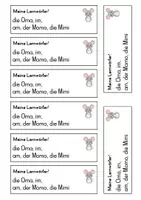Vorschau - Arbeitsblätter - Lernwörter Mitnehmzettel – KariBu 1 (mit Anlautbildern) - Seite 1