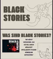 Vorschau - Präsentationen/Tafelbilder - Kriminalrätsel (vgl. B l a c k Stories) Vertretungsstunde, gesamte Pptx - Deckblatt