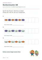 Vorschau - Arbeitsblätter - Süßigkeiten-Musterwerkstatt - Seite 1