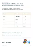 Vorschau - Arbeitsblätter - Kürbisküche auf Papier: Gramm und Kilogramm - Seite 3