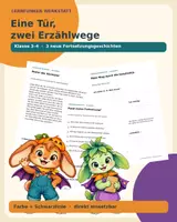 Vorschau - Arbeitsblätter - Eine Tür, zwei Wege: Halloween-Fortsetzungsgeschichten - Deckblatt