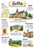 Vorschau - Arbeitsblätter - Lernposter + AB mit Fragen zum Thema "Gotha" + Lösungsblatt - Deckblatt