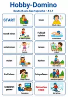 Vorschau - Spiele - Hobby-Domino für Deutsch A1 - Deckblatt