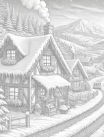 Vorschau - Mal- und Bastelvorlagen - Winter - das phantastische Ausmalbuch Teil 02 - Seite 2