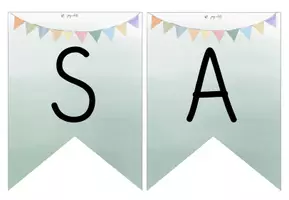 Vorschau - Poster - Wimpelkette für das Fach Sachunterricht - Seite 1