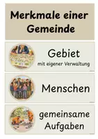 Vorschau - Stundenentwürfe - Gemeinde | Was ist eine Gemeinde? | Unterrichtsstunde mit Wimmelbild und Arbeitsblättern - Seite 3