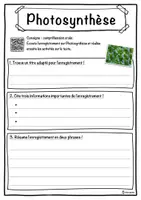 Aperçu - Inclusion - Photosynthèse – Fiche : texte à trous, compréhension orale et mots mêlés - Page 3
