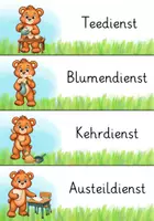 Vorschau - Fördermaterial/Inklusion - Klassendienste Bärenklasse - Seite 1