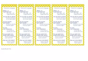 Vorschau - Mal- und Bastelvorlagen - Bookmarks - Classroom Language (differenziert) - Seite 3