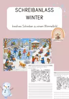 Vorschau - Arbeitsblätter - Materialpaket Kreativer Schreibanlass - Deckblatt