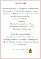 Vorschau - Arbeitsblätter - Kreativer Schreibanlass Halloween - Seite 1