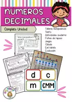 Vista previa - Unidades / Secuencias / Situaciones de Aprendizaje - Matemáticas: Números decimales y operaciones - Portada