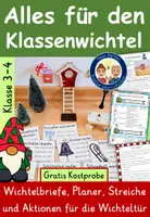 Vorschau - Stundenentwürfe - Wichtel im Klassenzimmer Klasse 3–4 – Wichtelaktionen, Rätsel & Arbeitsblätter – GRATIS Kostprobe - Deckblatt