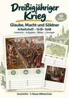 Vorschau - Arbeitsblätter - Dreißigjähriger Krieg – Arbeitsheft mit Lesetexten, Quellen & Lösungen 30 Seiten - Deckblatt