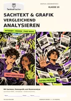 Vorschau - Stundenentwürfe - Internet/Fake News - Sachtext und Grafik vergleichend analysieren - Deckblatt