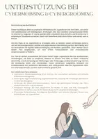 Vorschau - Arbeitsblätter - Notfallplan - Cybermobbing und Cybergrooming - Seite 1