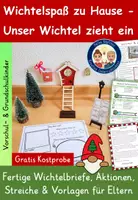 Vorschau - Stundenentwürfe - Wichtelspaß zu Hause – Wichteltür Ideen, Wichtelbriefe & Wichtelstreiche GRATIS Kostprobe - Deckblatt