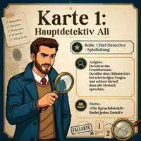 Vorschau - Unterrichtsreihen - Mystery Case - Fall: der Kuchen - Gruppen Spiel - A1-A2 DaF DaZ - Seite 1