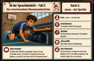 Vorschau - Unterrichtsreihen - Mystery Case - Fall des verschwundenen Maskottchens A1-B1 DaF DaZ - Seite 1