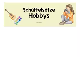 Vorschau - Spiele - Schüttelsätze Hobbys - zweifach differenziert - Seite 1