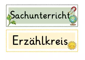 Vorschau - Präsentationen/Tafelbilder - Tagestransparenz Schilder: bunte Variante - Seite 3