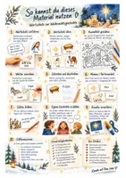 Vorschau - Bildkarten - WEIHNACHTSGESCHICHTE - Bildkarten, Wortschatz, Unterrichtsideen - Seite 1