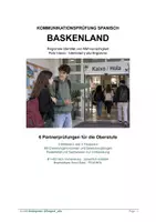 Vorschau - Klassenarbeiten - "El PaísVasco" Identidad regional Kommunikationspruefung - Deckblatt