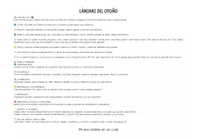 Vista previa - Unidades / Secuencias / Situaciones de Aprendizaje - 🍂 Láminas del otoño 🌰 - página 2