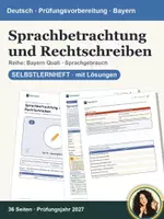Vorschau - Arbeitsblätter - Abschlussprüfung Deutsch Bayern Quali · Sprachgebrauch · Selbstlernheft - Deckblatt