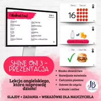 zapowiedź - Shine On! 3 – Unit 4: Fabulous Food | prezentacja do lekcji gry i ćwiczenia - strona 1