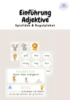 Vorschau - Anderer Materialtyp - Einführung: Adjektive- Spielidee und Regelplakat - Deckblatt