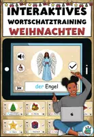 Vorschau - Audio-Dateien - Interaktives Wortschatztraining "Weihnachten" Wortschatzeinführung DaZ / DaF / Deutsch - Deckblatt