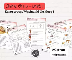 zapowiedź - Materiały do Shine On! 3 Unit 1 – My Bedroom - karty pracy - wklejki/wycinanki - strona 1