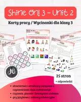 zapowiedź - Materiały do Shine On! 3 Pakiet materiałów - Units 1 – 8 - karty pracy - wklejki/wycinanki - strona 3