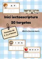 Vista previa - Refuerzo / NEE / Materiales de apoyo - Inici Lectoescriptura. 20 targetes - Portada