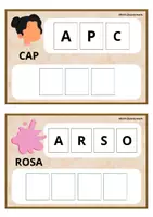 Vista previa - Refuerzo / NEE / Materiales de apoyo - Inici Lectoescriptura. 20 targetes - página 3