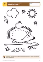Vorschau - Mal- und Bastelvorlagen - 2 Ausmalbilder Herbst · Klasse 1–6 - Seite 1