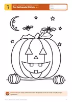 Vorschau - Mal- und Bastelvorlagen - 2 Ausmalbilder Halloween · Klasse 1–6 - Seite 3