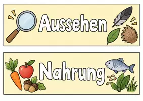 Vorschau - Arbeitsblätter - Tiere genau beschreiben. Tiertexte schreiben. Schreibförderung mit Bildkarten und Steckbriefen - Seite 3