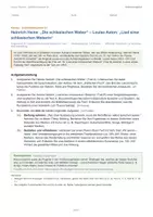 Vorschau - Arbeitsblätter - Klausur Gedichtvergleich Q1: Heine „Die schlesischen Weber“ und Aston „Lied einer schlesischen Weberin“ – Vormärz - Seite 2