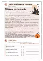 Vorschau - Arbeitsblätter - Halloween Reading Adventure Reading Comprehension für Klasse 5/6 (mit Musterlösung) - Seite 3