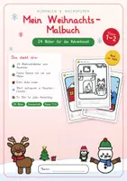 Vorschau - Mal- und Bastelvorlagen - Weihnachts-Malbuch Klasse 1 - Deckblatt