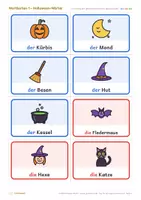 Vorschau - Arbeitsblätter - Halloween-Deutsch DaZ: Wörter, Artikel & Sprechen - Seite 3