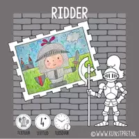 Voorbeeld - GRATIS - stoere ridder met texturen + VIDEO - Voorblad