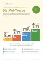 Vorschau - Stundenentwürfe - Die Mut-Treppe: Gesprächskarten Mut & Selbstvertrauen - Deckblatt