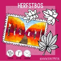 Voorbeeld - Herfstbos met een bospad - VIDEO, mixed media - Voorblad