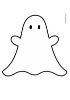 Vorschau - Mal- und Bastelvorlagen - Geister zum Anziehen für Halloween - Seite 3