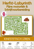 Voorbeeld - Herfst Maïsdoolhof – Fijne Motoriek, Schrijfvoorbereiding en Bewegend Leren - Voorblad