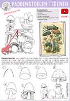 Voorbeeld - Paddenstoelen tekenen - VIDEO, 3d tekenen - Pagina 1