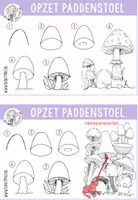 Voorbeeld - Paddenstoelen tekenen - VIDEO, 3d tekenen - Pagina 2